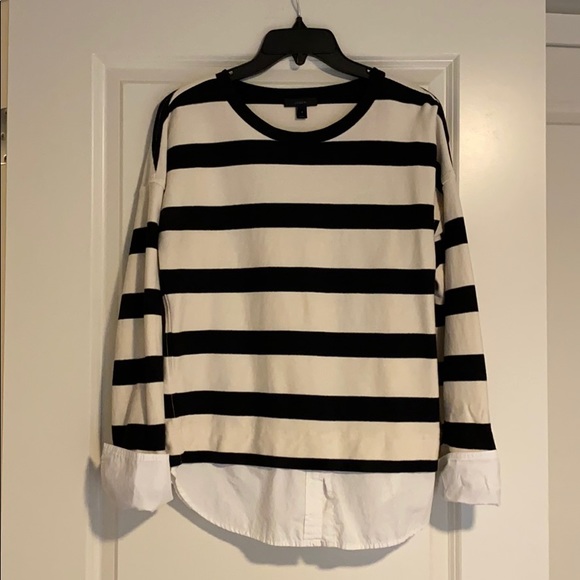 J. Crew Tops - J Crew Faux Layered Top